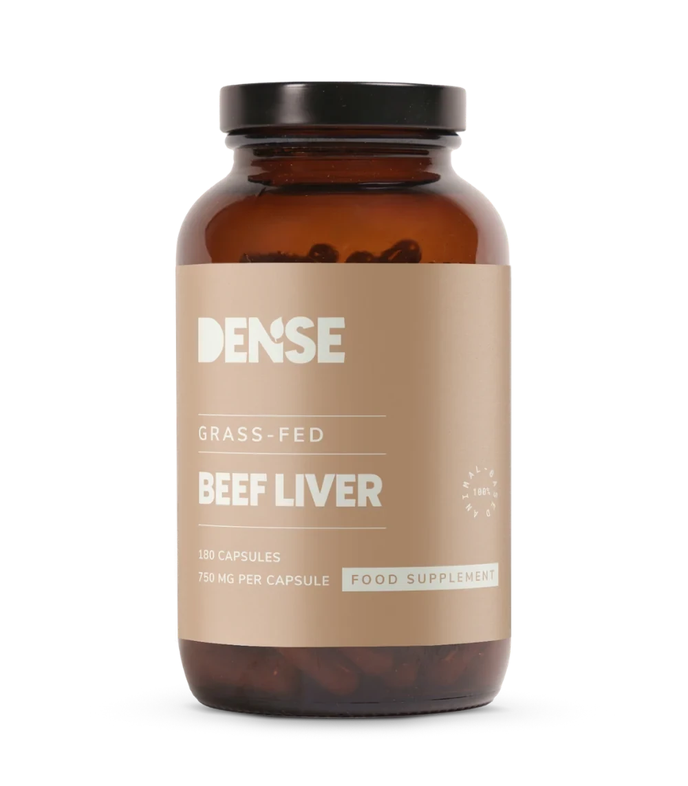 Dense Wątroba Wołowa Od Bydła Karmionego Trawą 180 kapsułek, Grass Fed Liver