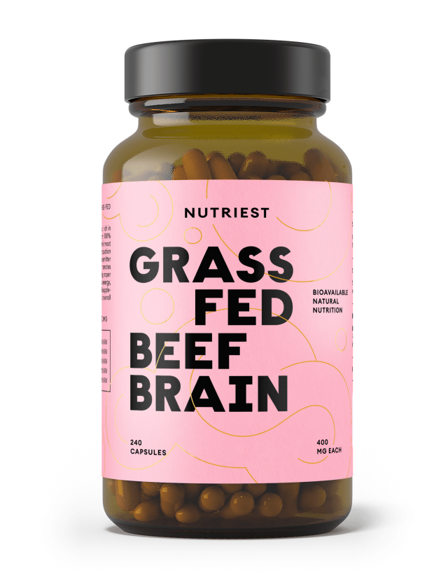 Nutriest 240 kapsułek  Liofilizowany Mózg Wołowy Z Bydła Karmionego Trawą, Grass Fed Brain