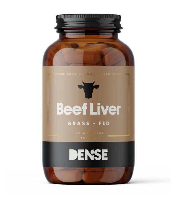 Dense Wątroba Wołowa Od Bydła Karmionego Trawą 180 kapsułek, Grass Fed Liver